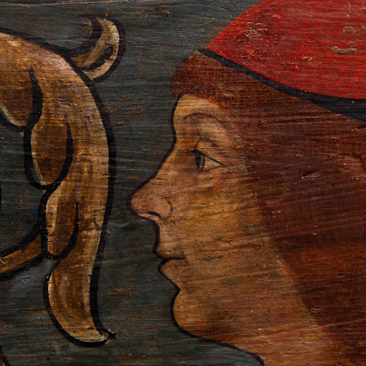 Lombardy, 14th Century, Panels With Coat Of Arms Of The Sormani Family And Portraits-photo-3