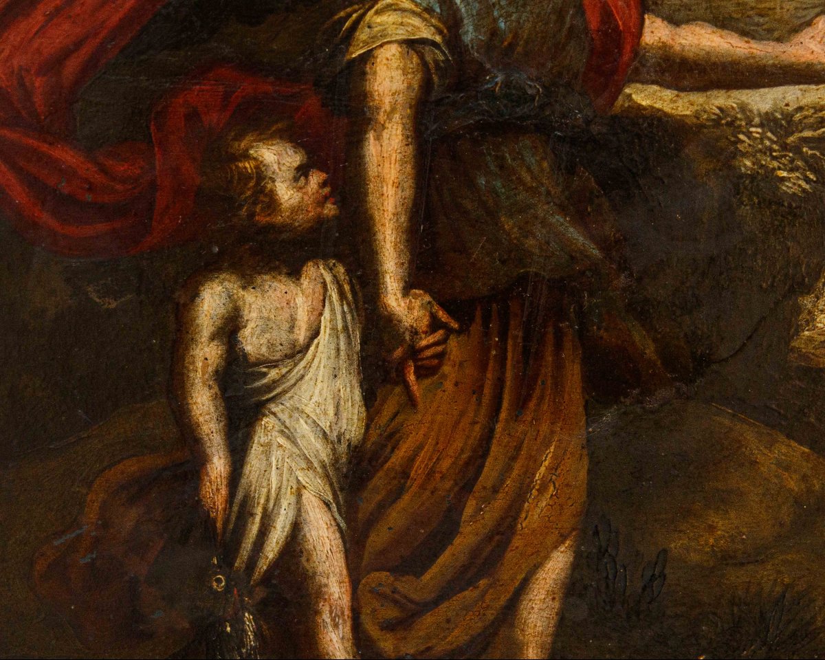 École de Vérone, XVIIe siècle, Tobiolo et l’ange-photo-1