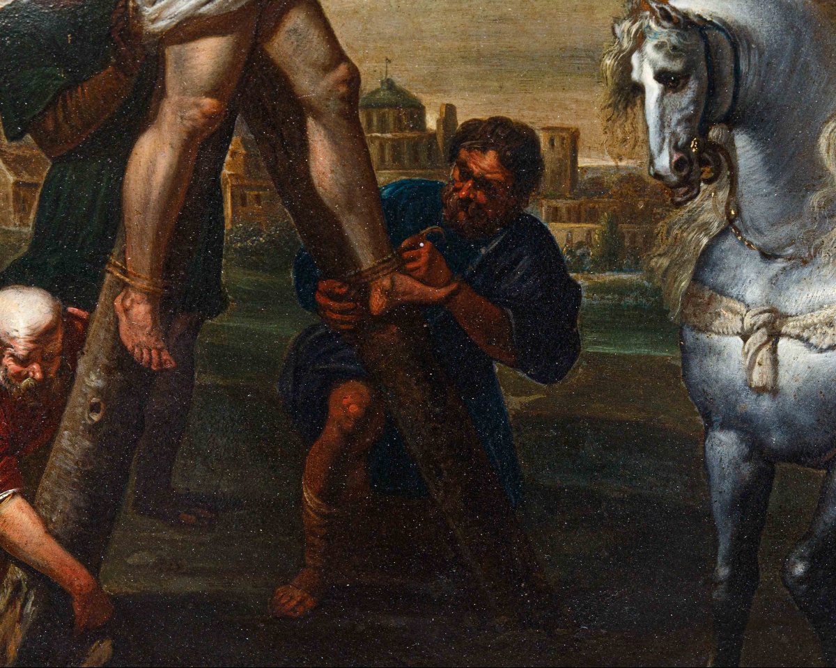 Vincent Malò (Cambrai 1602/06-Rome 1644), La crucifixion de S. André-photo-2