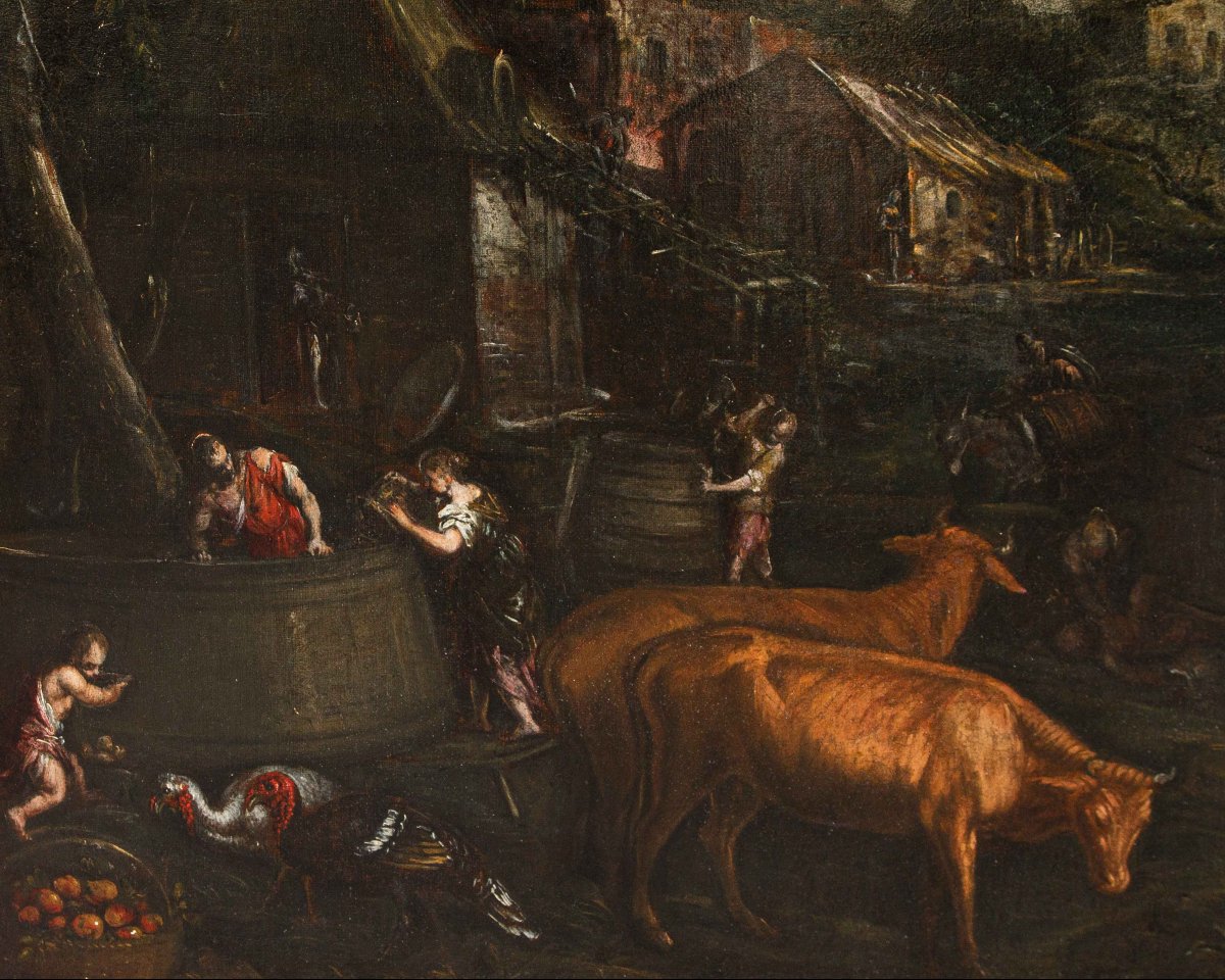 Francesco Bassano (Bassano, 1549 - Venise, 1592),  L’Automne-photo-3