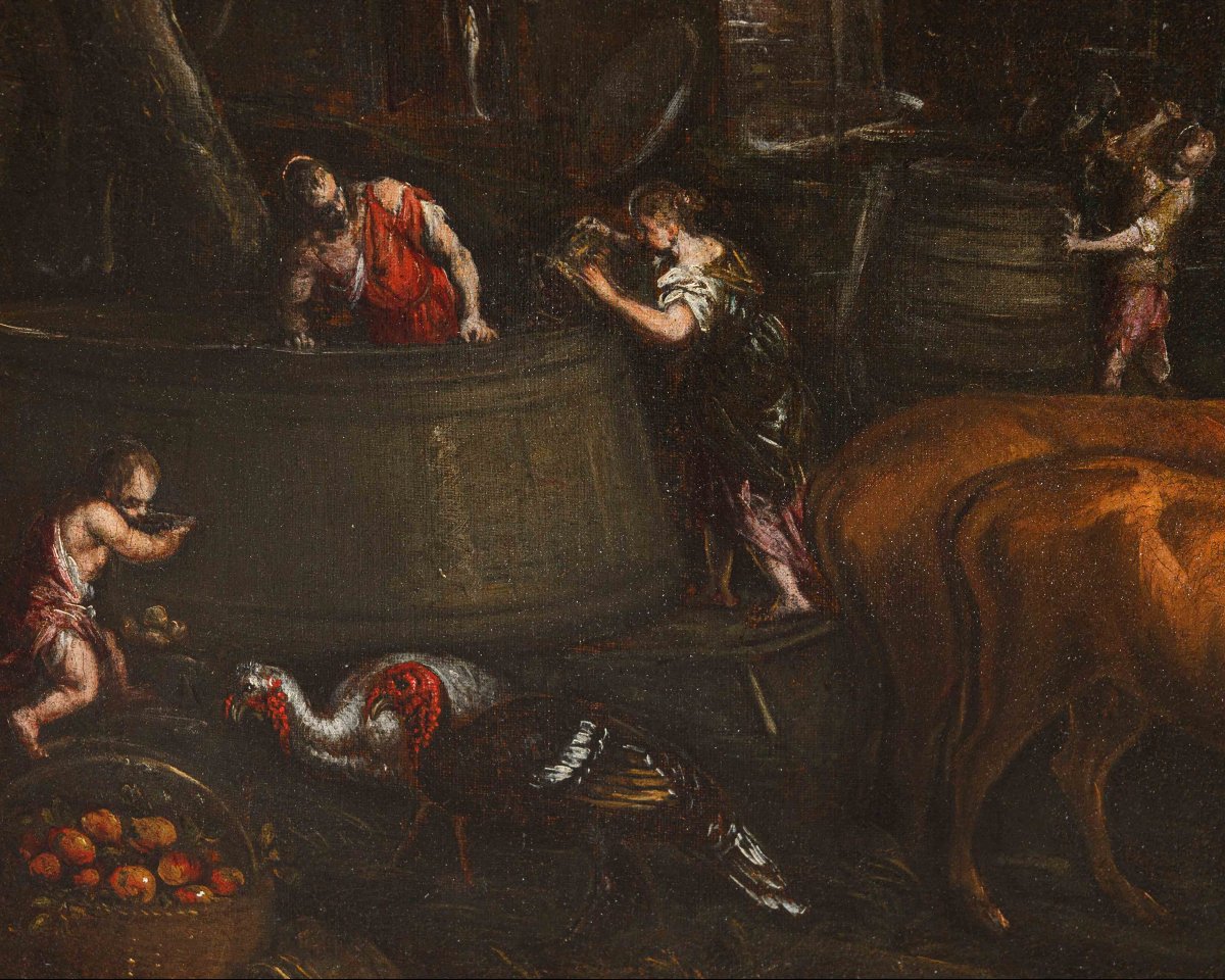 Francesco Bassano (Bassano, 1549 - Venise, 1592),  L’Automne-photo-3