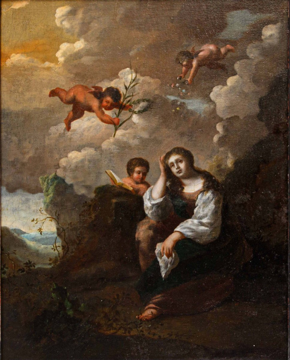 Flemish Artist Active In Italy, 17th Century, Maddalena Penitente-photo-4