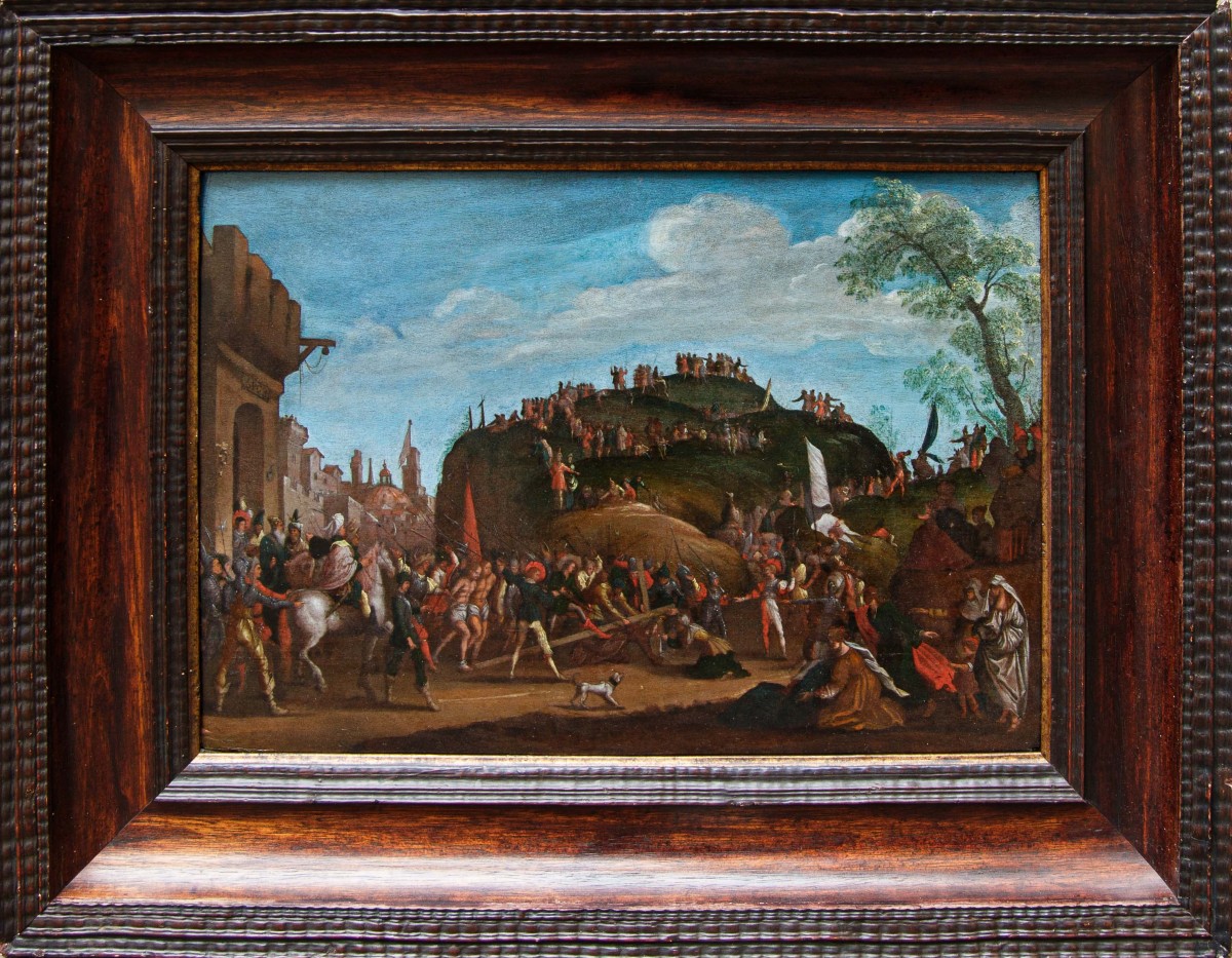 Follower Of Jacques Caillot, First Half Of The 18th Century,  Ascent To The Calvary
