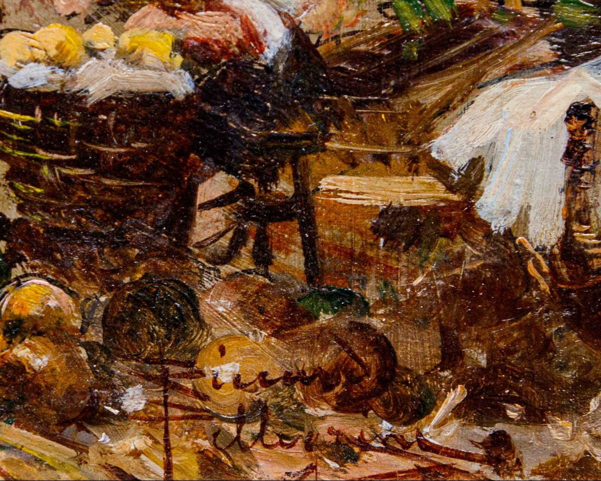 Riccardo Pellegrini (milan, 1863 - Crescenzago, 1934), Eastern Market-photo-2