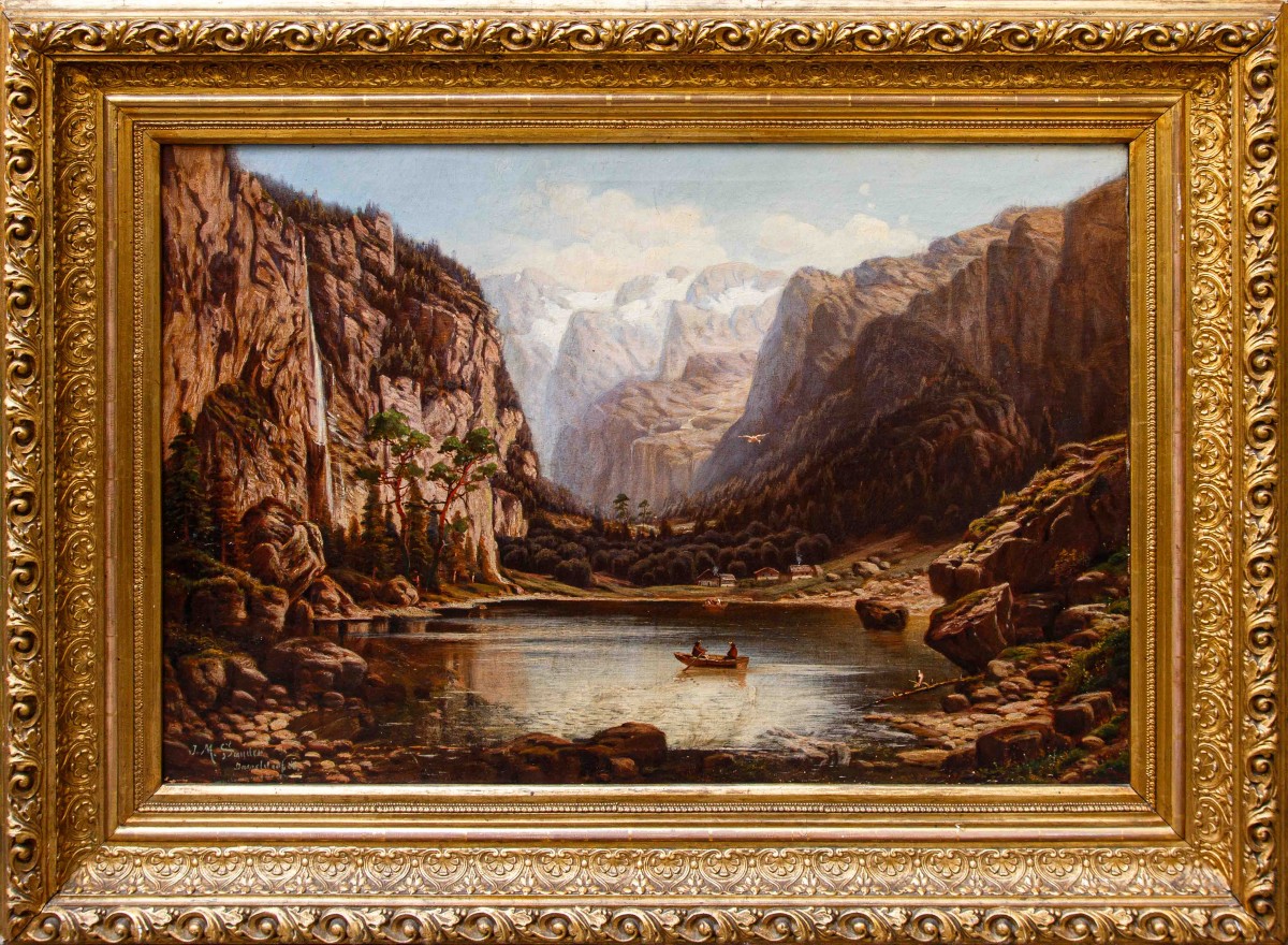 Johann Jungblut (1860 - 1912), Lac dans les Alpes 