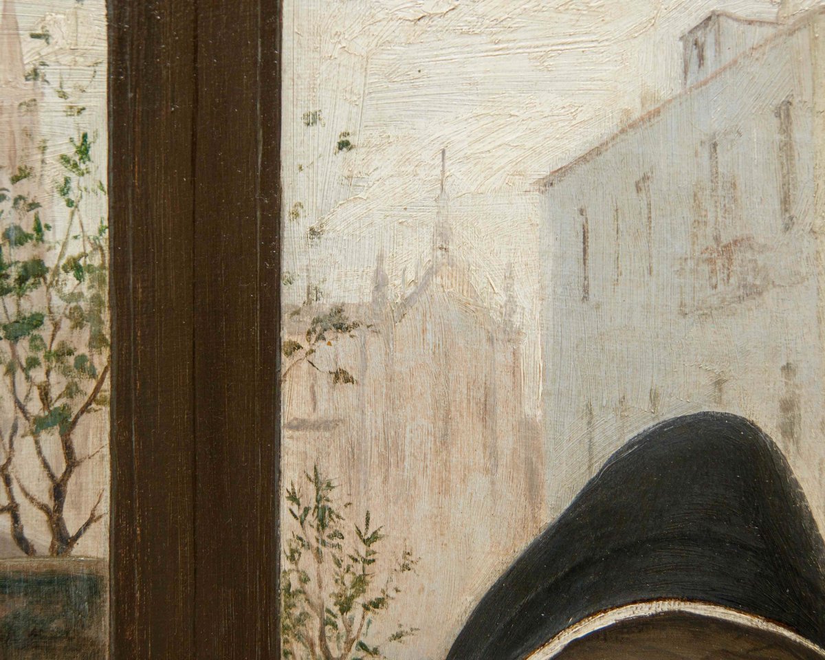 Ferdinando Brambilla (milan, 1838-1921), The Nun Of Monza-photo-1