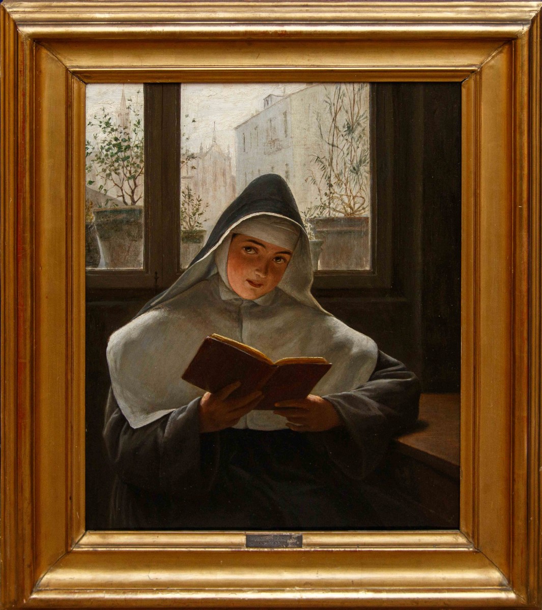 Ferdinando Brambilla (milan, 1838-1921), The Nun Of Monza