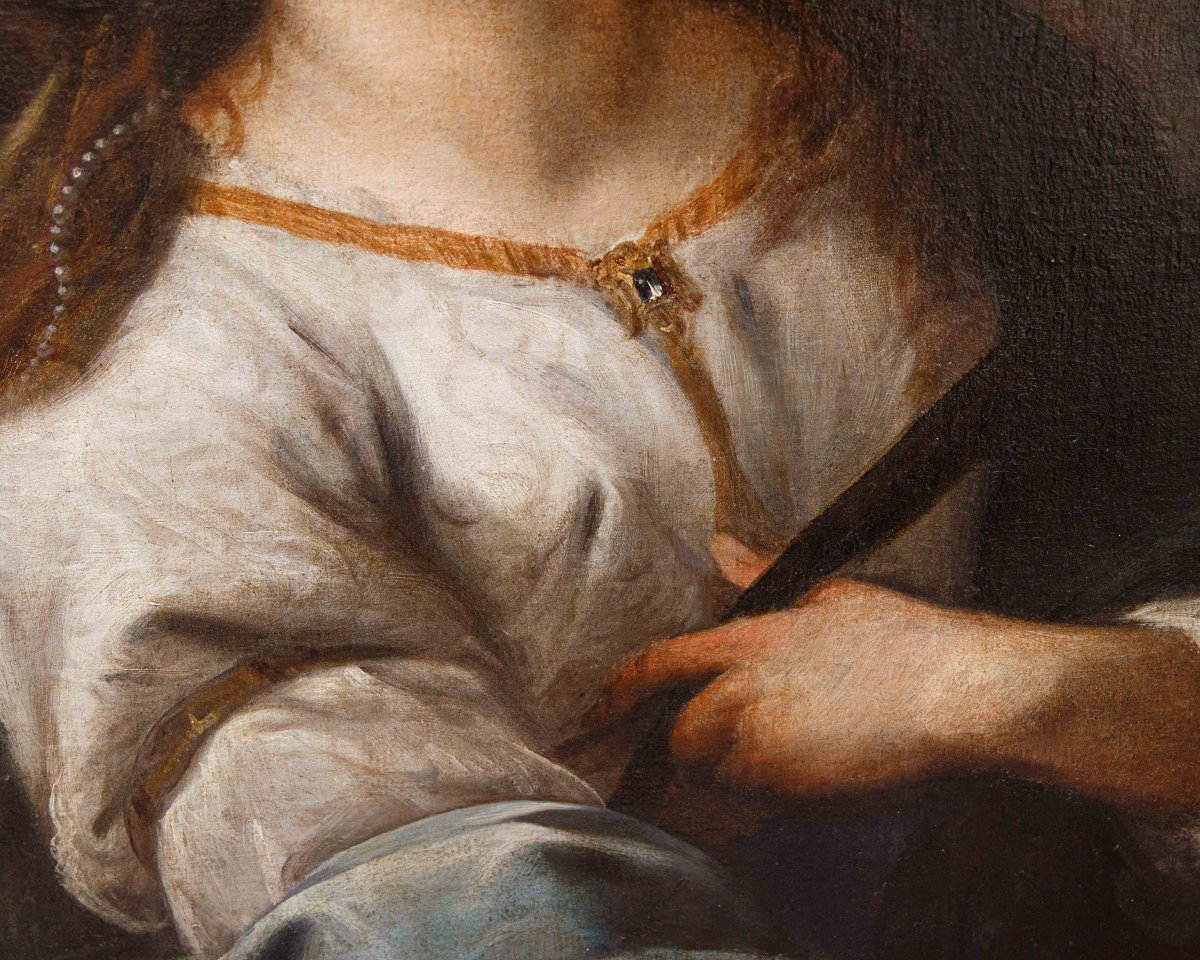 Giuseppe Nuvolone (milan, 1619 – 1703), Santa In Ecstasy-photo-3