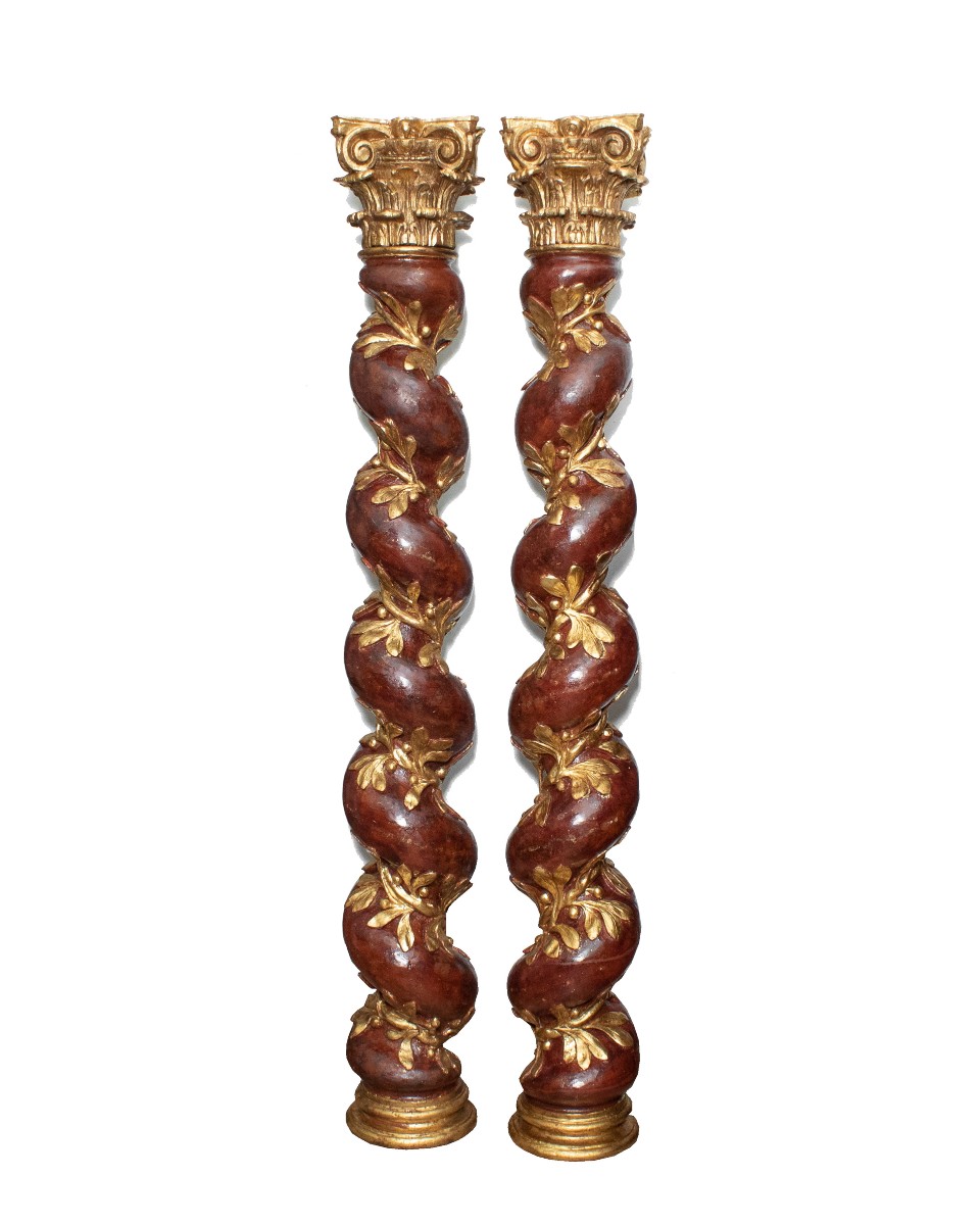 Pair Of Twisted Columns