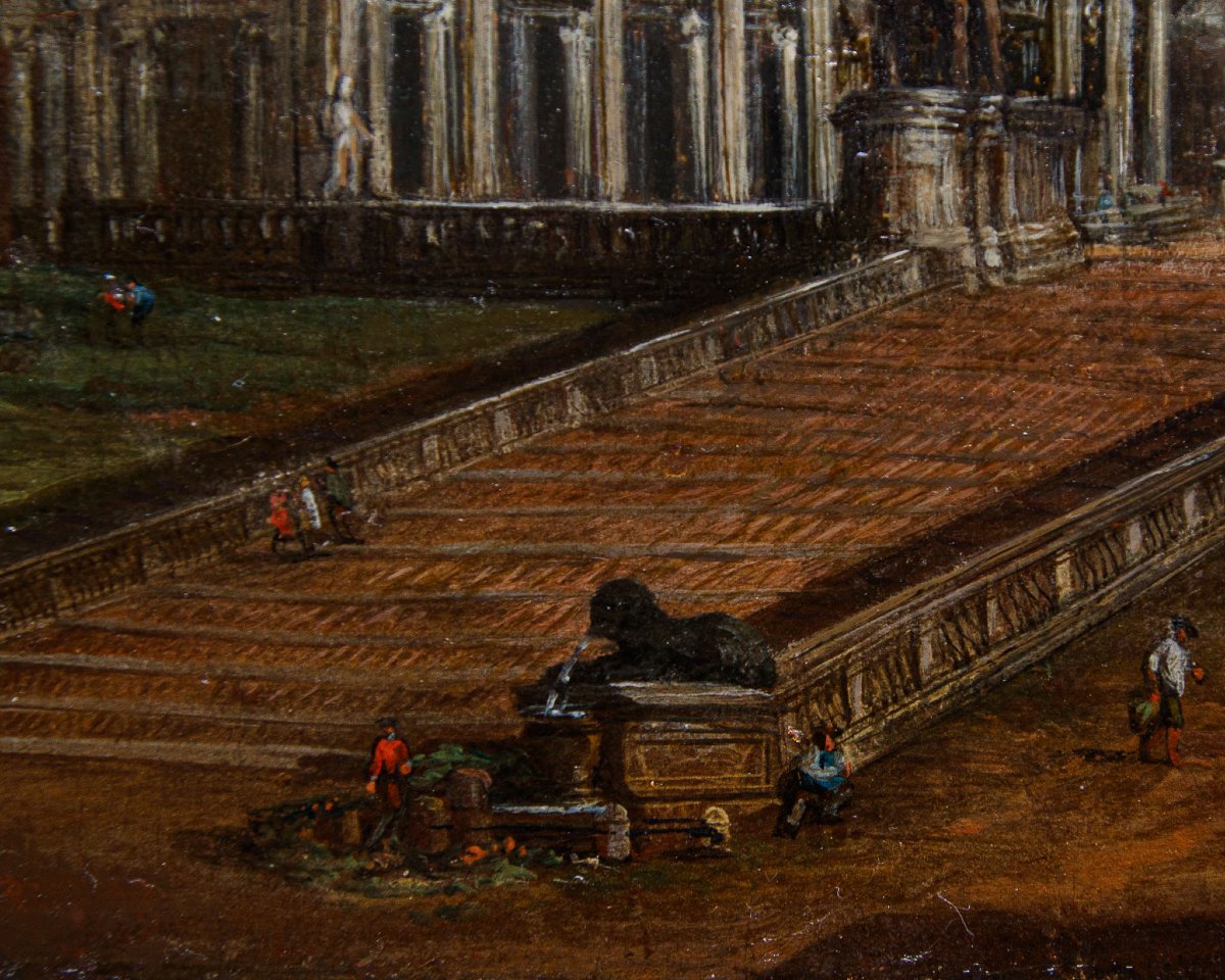 Salvatore Colonnelli Sciarra (Rome, actif dans la première moitié du 18éme siècle), Vue du Cap-photo-3