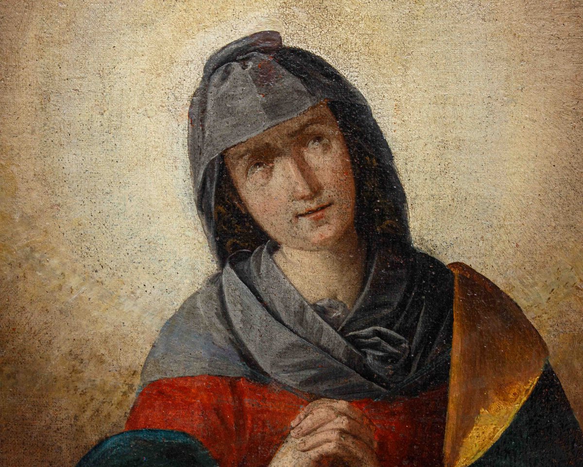 École lombarde du XVIIe siècle, Notre-Dame en prière-photo-2