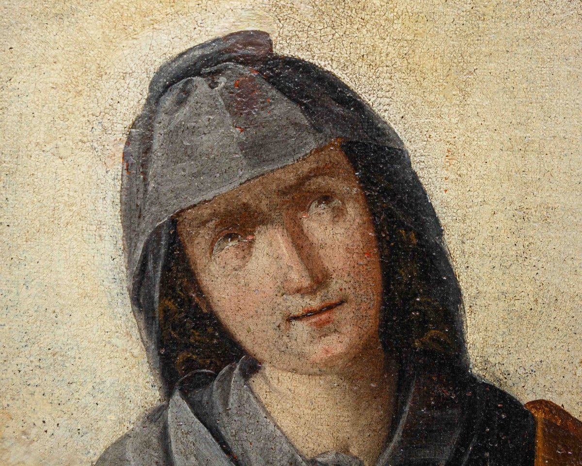 École lombarde du XVIIe siècle, Notre-Dame en prière-photo-3