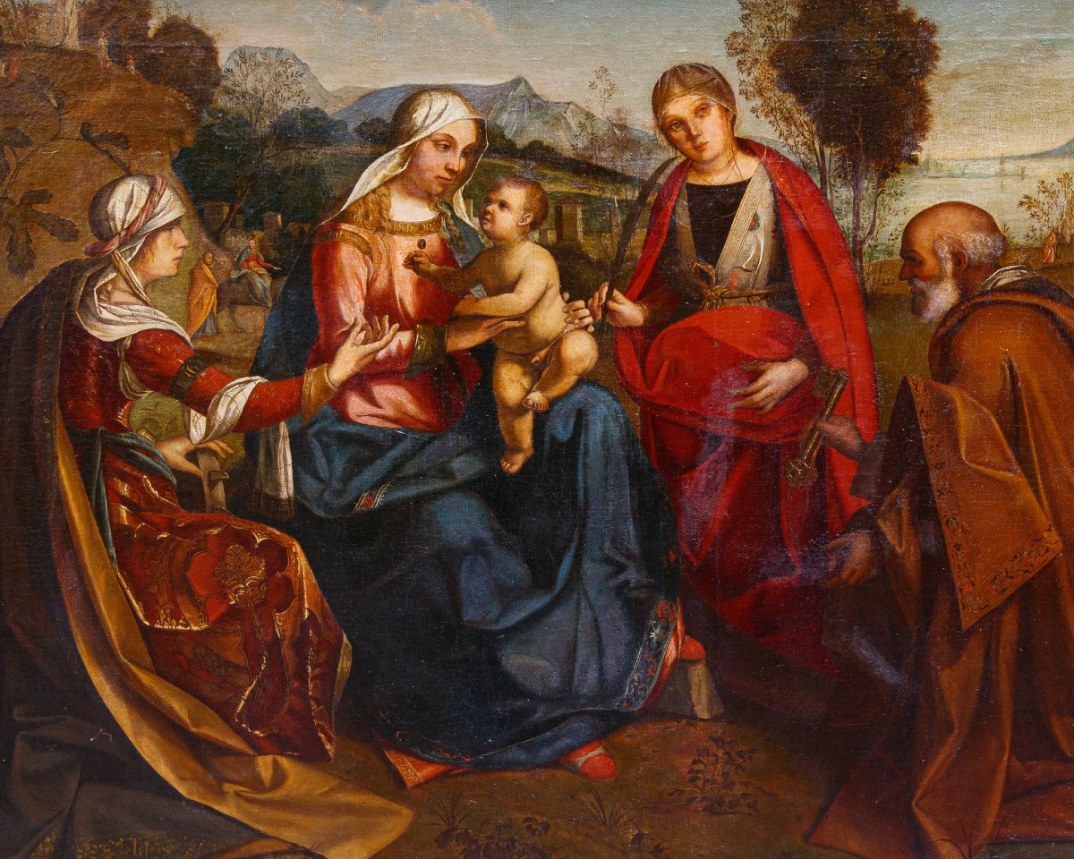 19th Century, By Boccaccio Boccaccino, Mystical Marriage Of Saint Catherine-photo-1