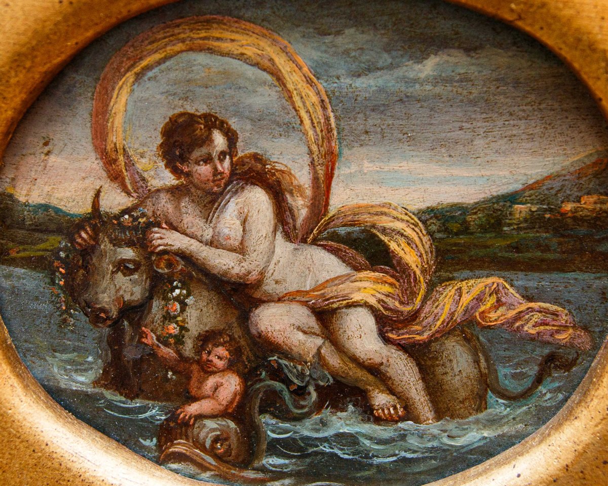 École française, 17ème siècle, Allégories des quatre éléments-photo-3