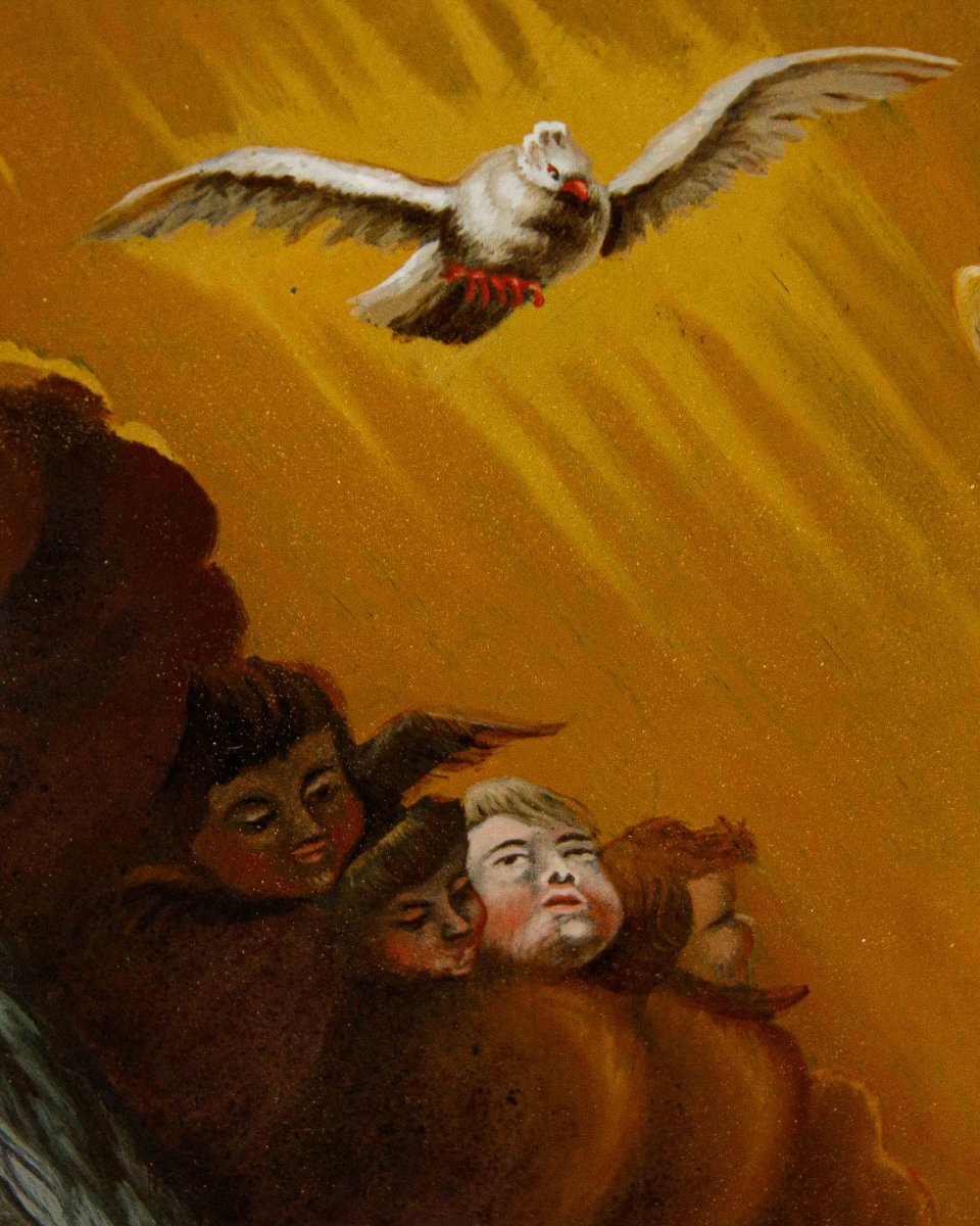 Disciple de Franz Thaddaus Menteler II (1715 - 1794), Suisse centrale, env. 1780,  Annonciation-photo-2