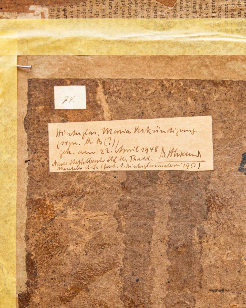 Disciple de Franz Thaddaus Menteler II (1715 - 1794), Suisse centrale, env. 1780,  Annonciation-photo-5