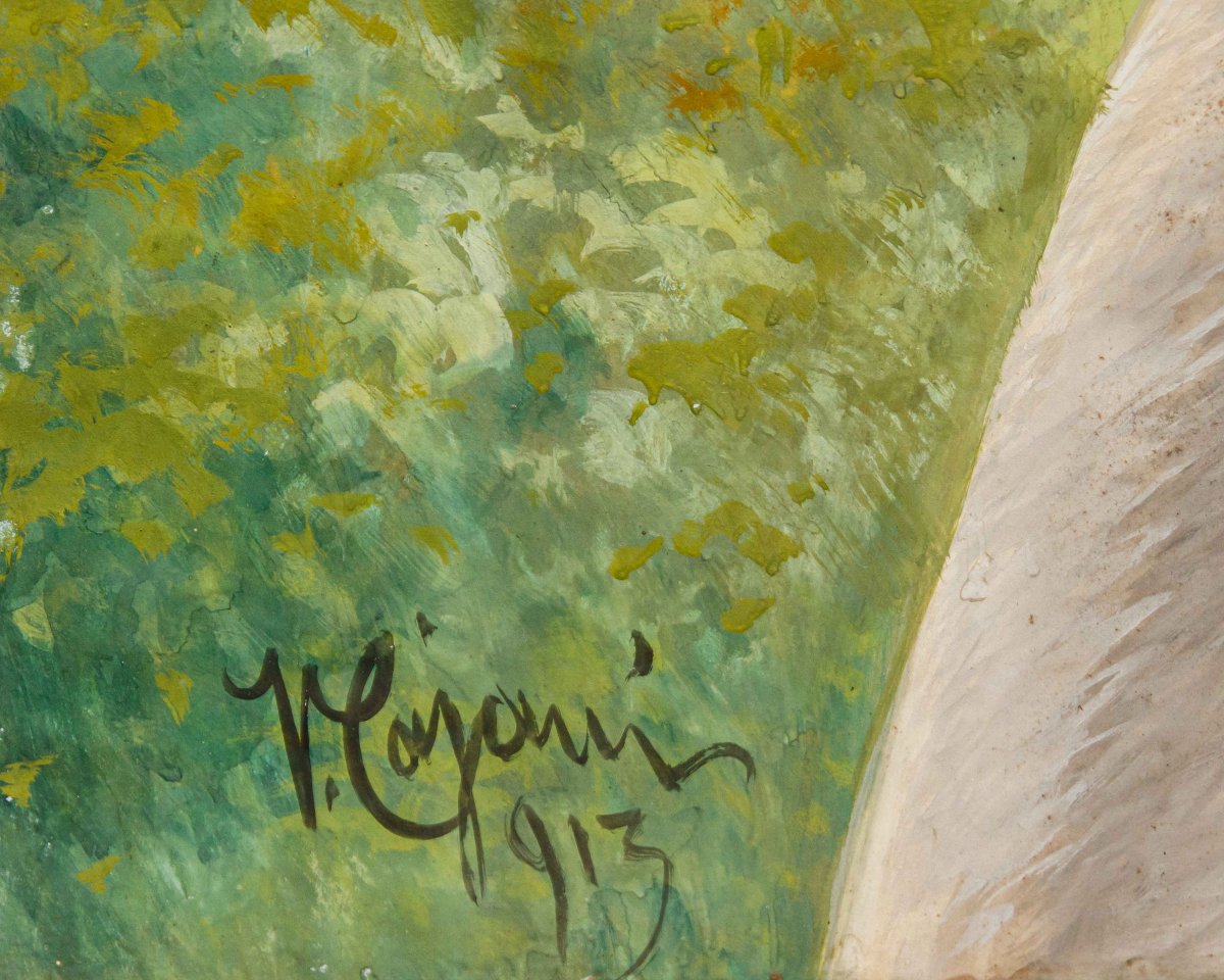 Vittorio Cajani (Turin, 1890 - Paris, 1940), Le cheval blanc, 1913-photo-3