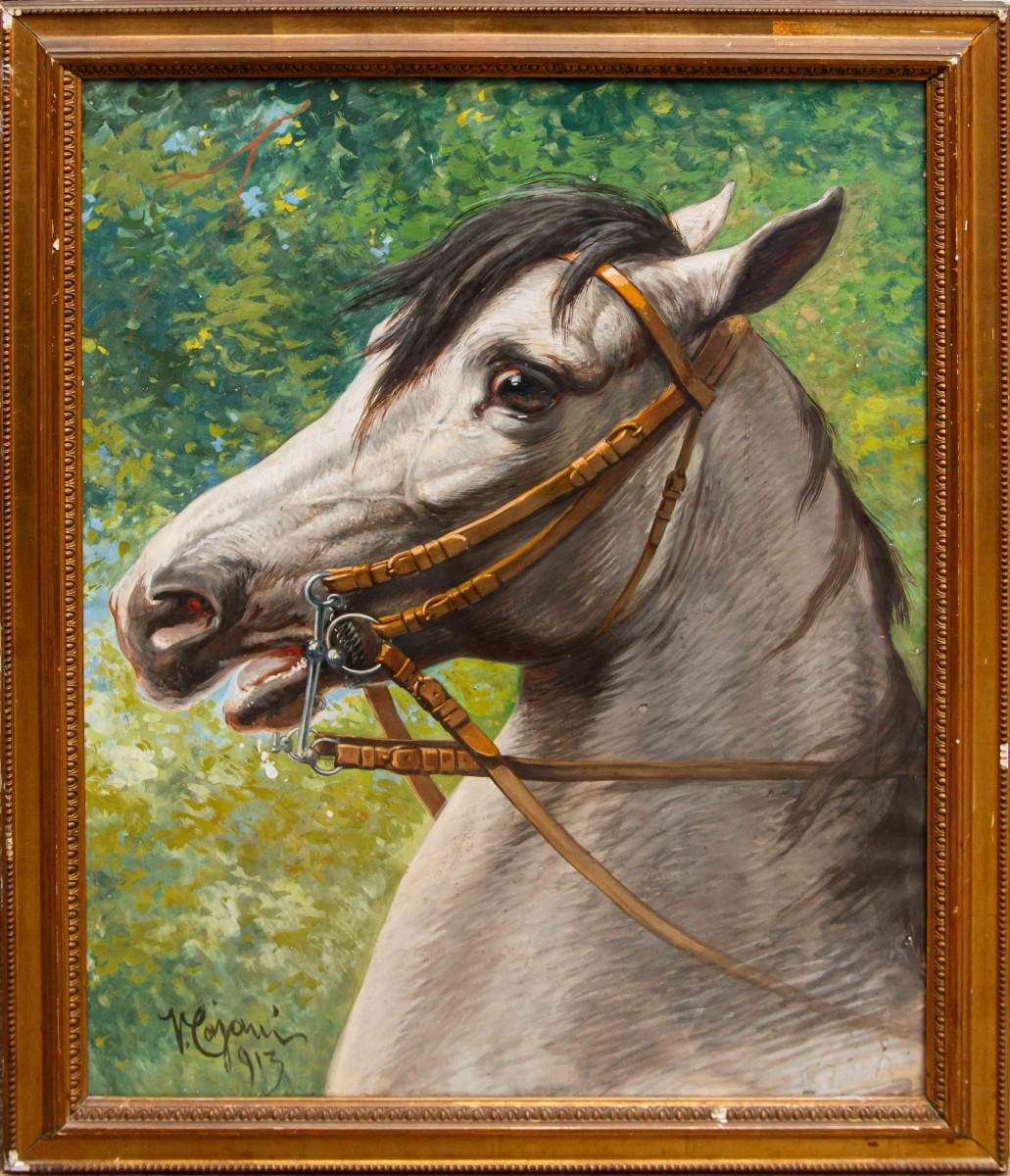 Vittorio Cajani (Turin, 1890 - Paris, 1940), Le cheval blanc, 1913