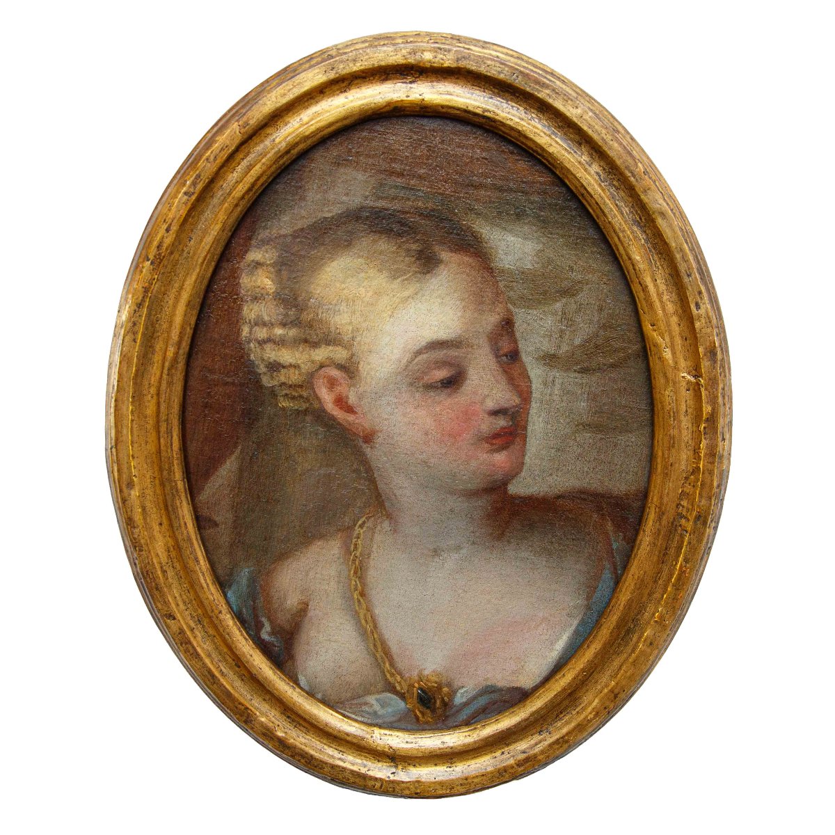 Antonio Domenico Beverense (?, 1624/26 - Vicence, 1694), Couple de portraits féminins-photo-2