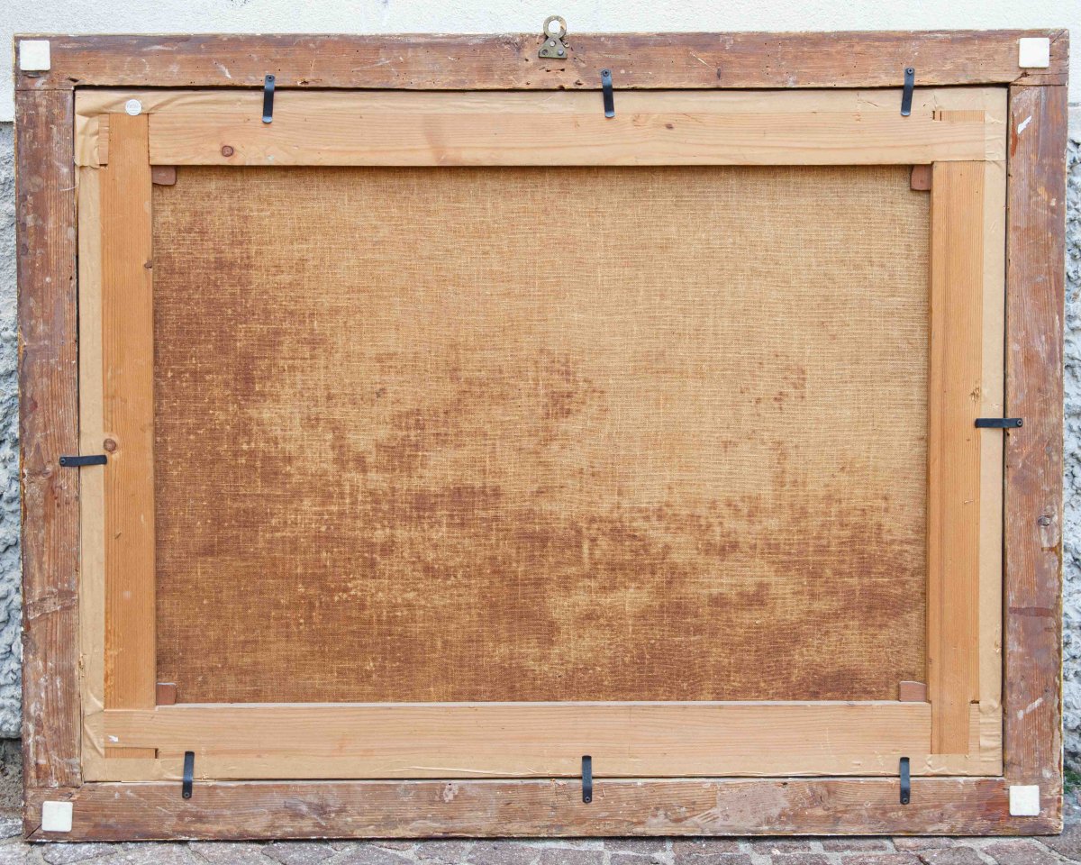 Antonio Travi Known As Sestri,  Landscape With Ruins, Farmers And Shepherds-photo-2