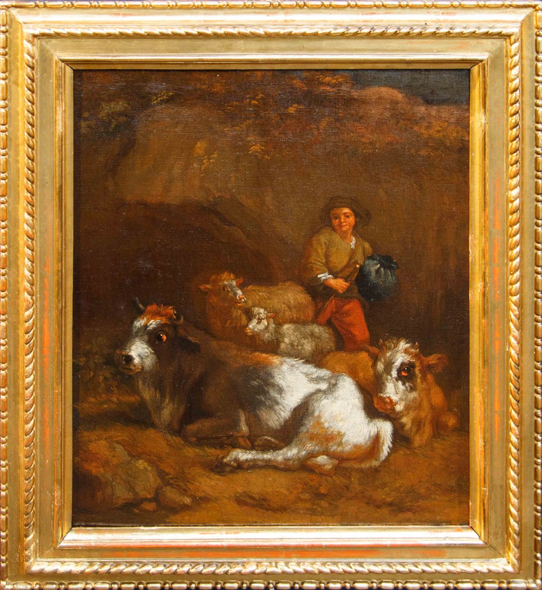 Francesco Londonio (Milan, 1723 -1783)  Paysages avec des bergers et des troupeaux-photo-2