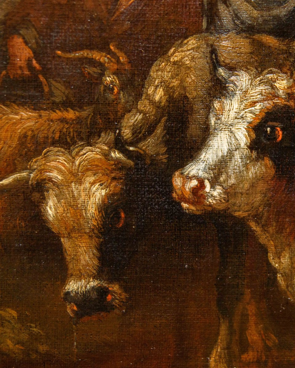 Francesco Londonio (Milan, 1723 -1783)  Paysages avec des bergers et des troupeaux-photo-6