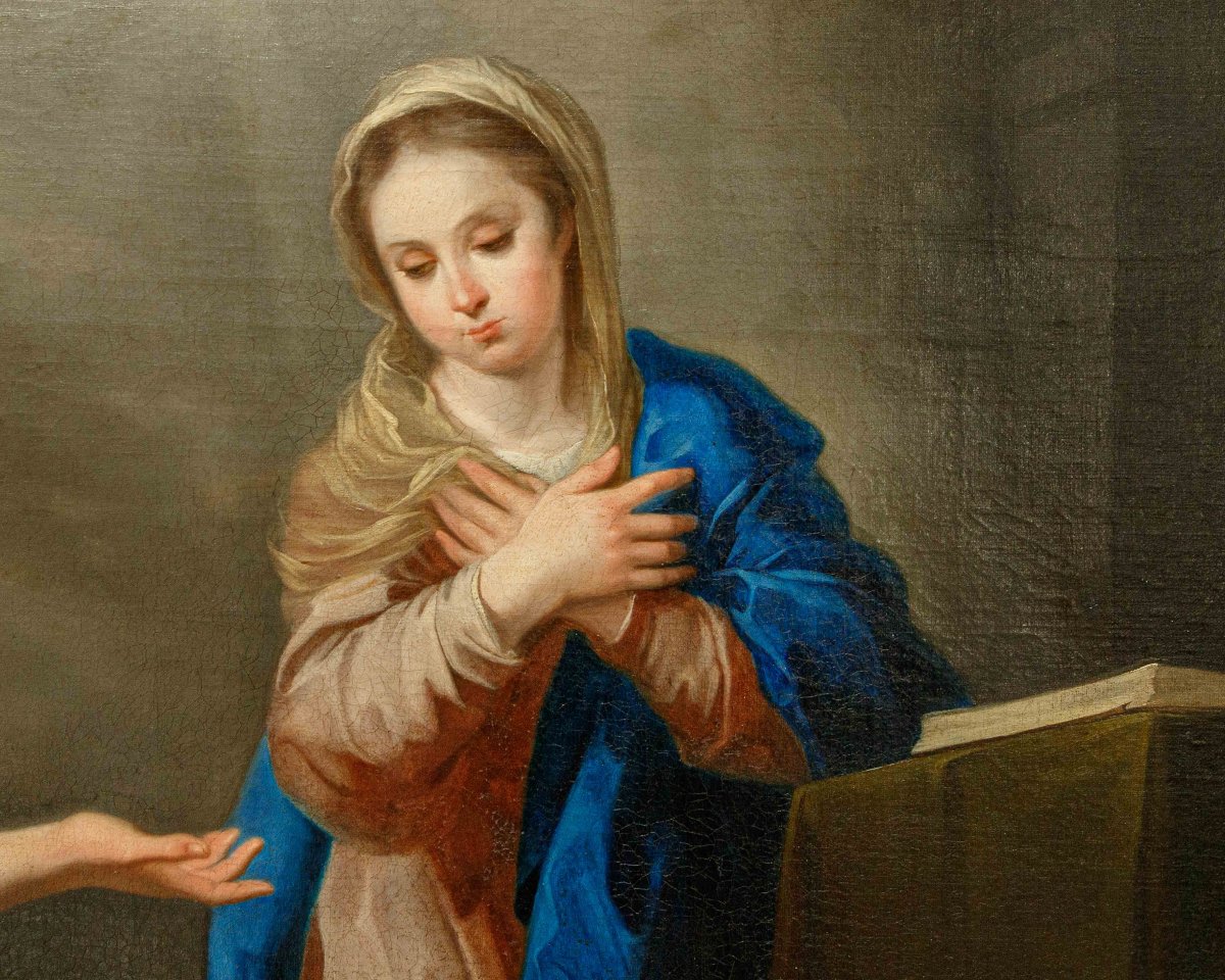 Atelier de Bartolomé Esteban Murillo (Séville, 1617 - 1682), Annonciation-photo-5