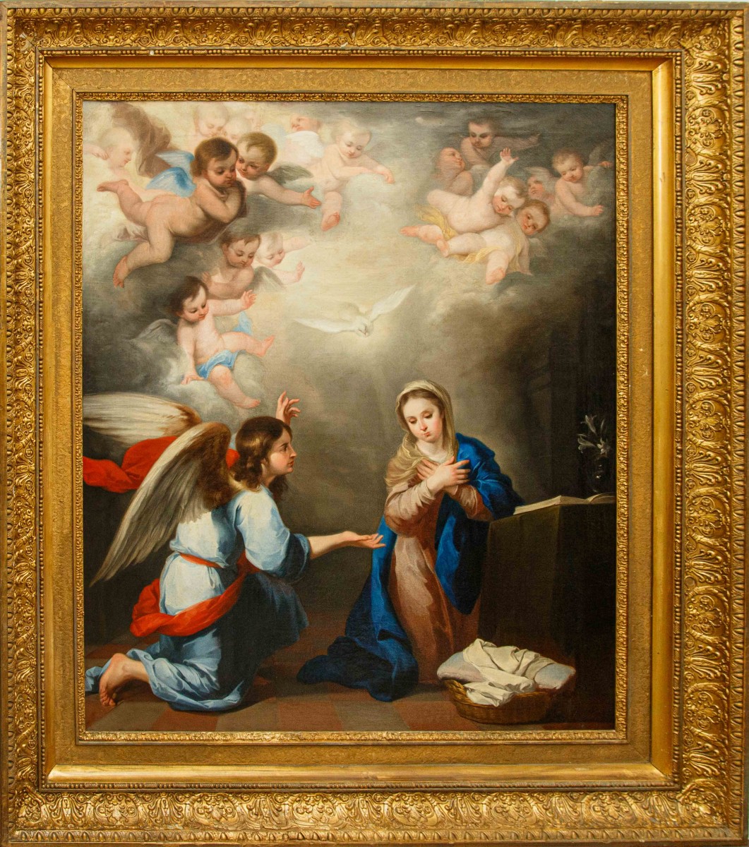 Atelier de Bartolomé Esteban Murillo (Séville, 1617 - 1682), Annonciation