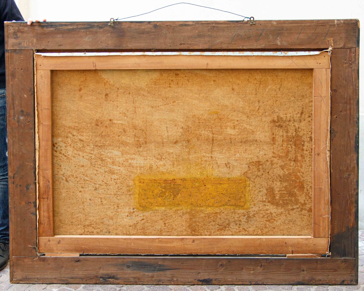 Enrico Sottili (Reggio Emilia, 1890 - Sala Comacina (CO), 1977), Vue sur la vallée-photo-3