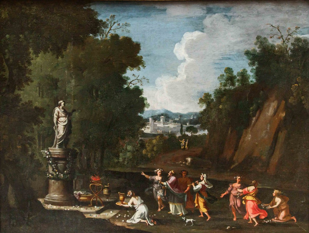 Alberto Carlieri (1672 - après 1720), Salomon adore les idoles-photo-3