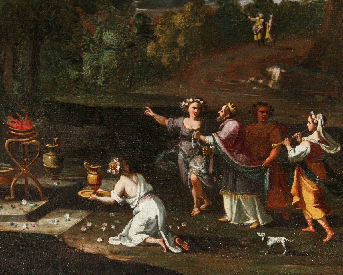 Alberto Carlieri (1672 - après 1720), Salomon adore les idoles-photo-1