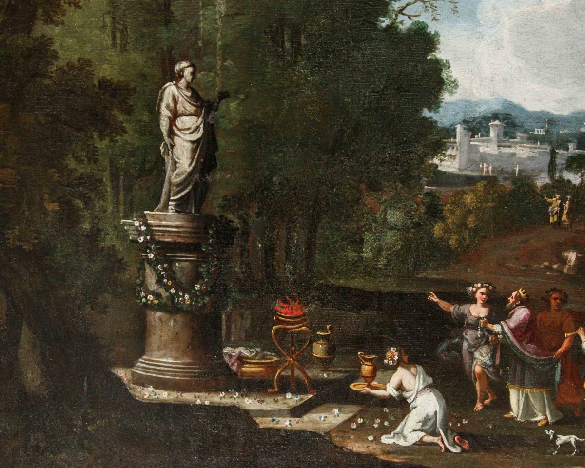 Alberto Carlieri (1672 - après 1720), Salomon adore les idoles-photo-2