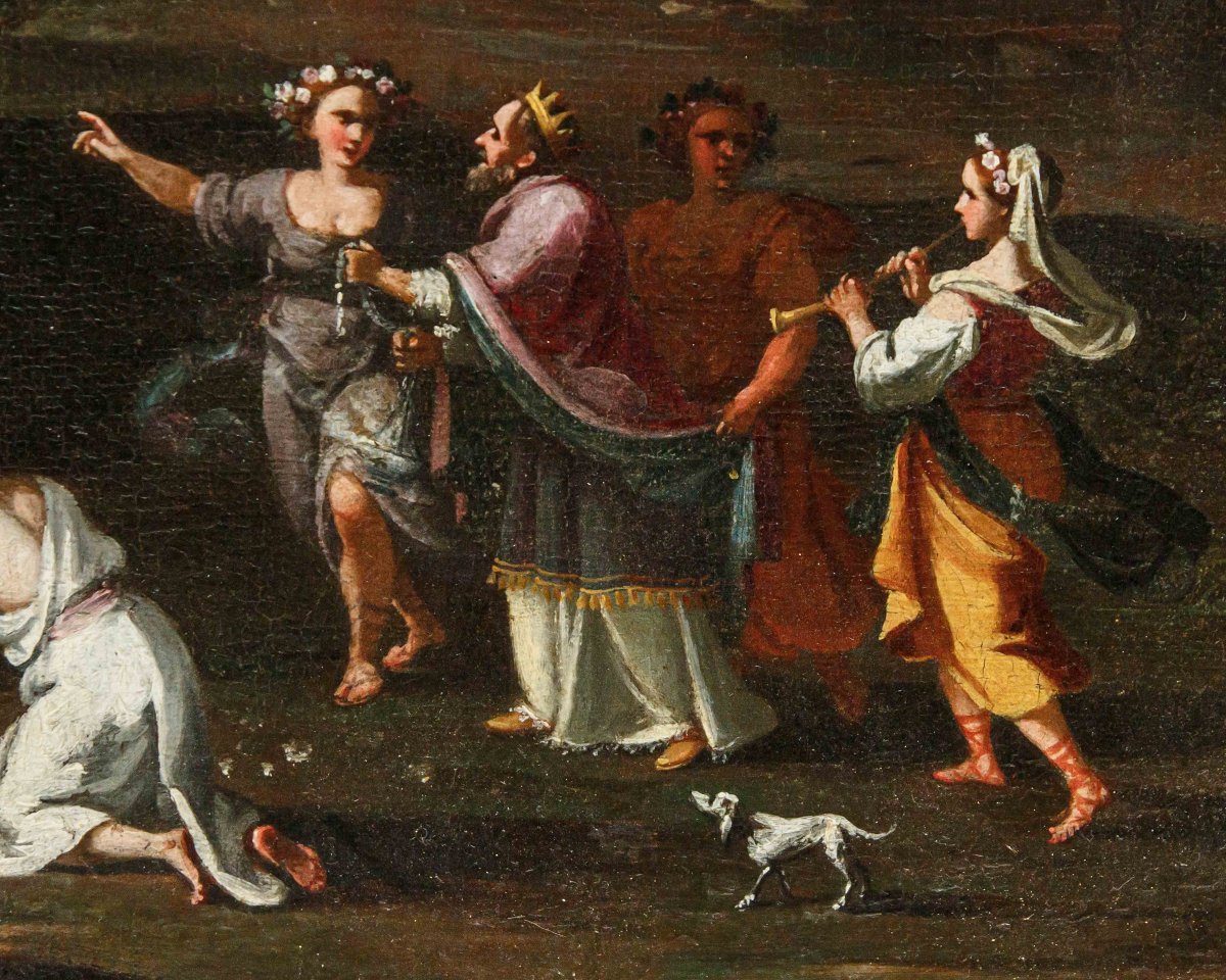 Alberto Carlieri (1672 - après 1720), Salomon adore les idoles-photo-7