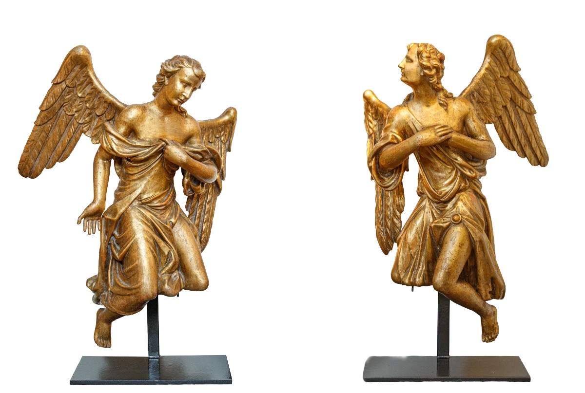 17ème siècle, Couple d’anges agenouillés
