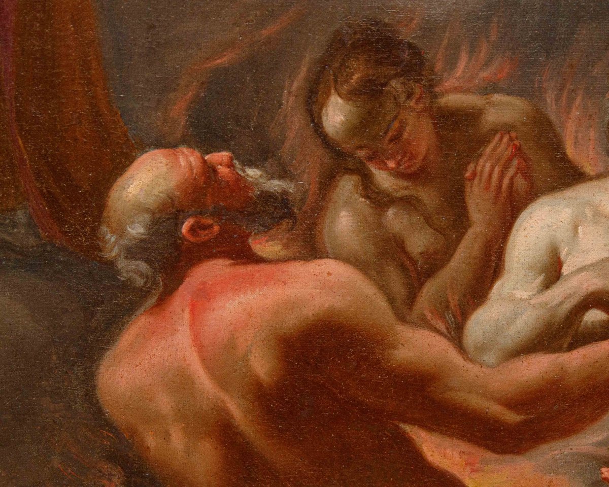 Giacinto Diano (attr.), Saint Evêque en adoration du Très Saint Sacrement-photo-6