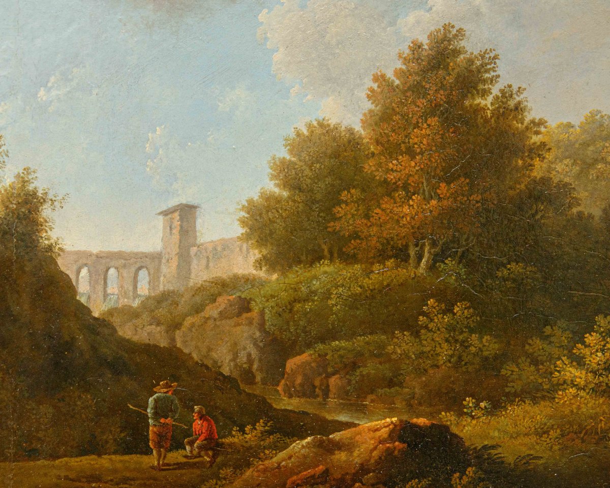 Late 18th – Early 19th Century, Pair Of Landscapes-photo-2