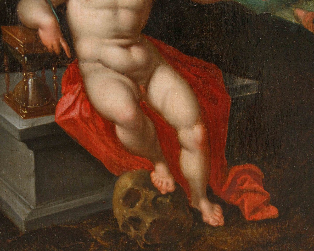 Peintre flamand de la première moitié du 17ème siècle, Nascendo morimur-photo-5