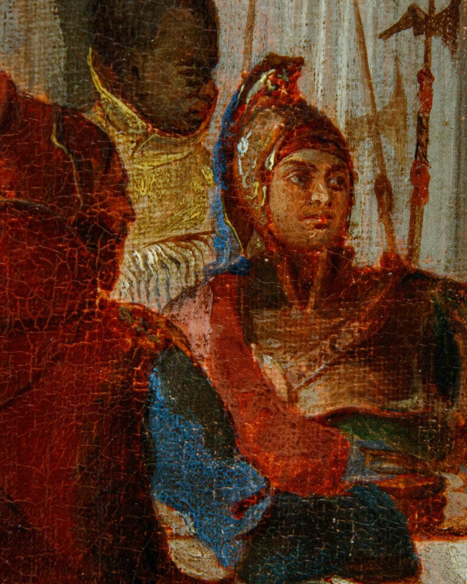 Disciple de Giambattista Tiepolo, 18ème siècle, Le banquet de Cléopâtre-photo-2
