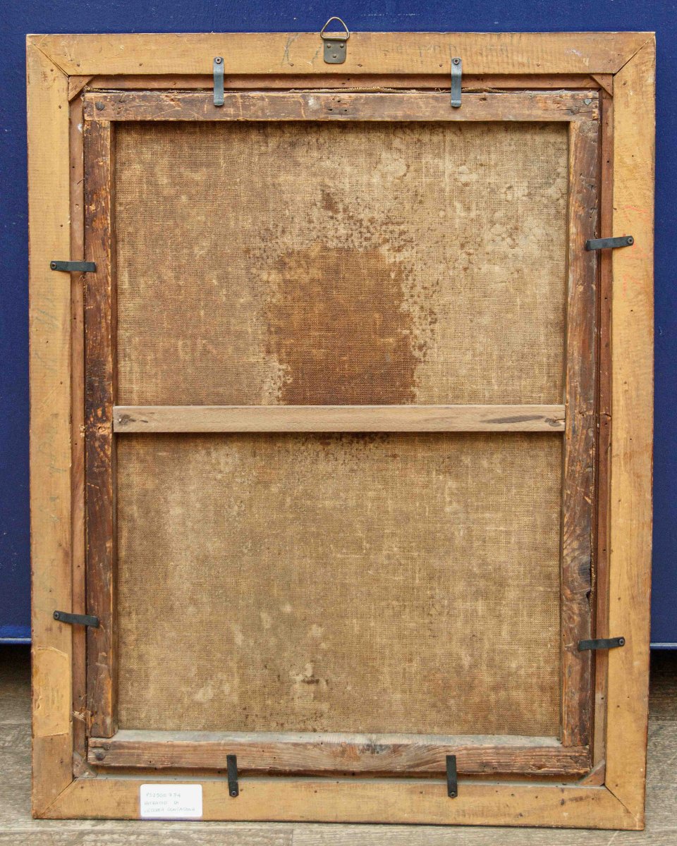 Giacomo Francesco Cipper Known As Todeschini, Attr.  Portrait Of An Old Peasant Woman-photo-2