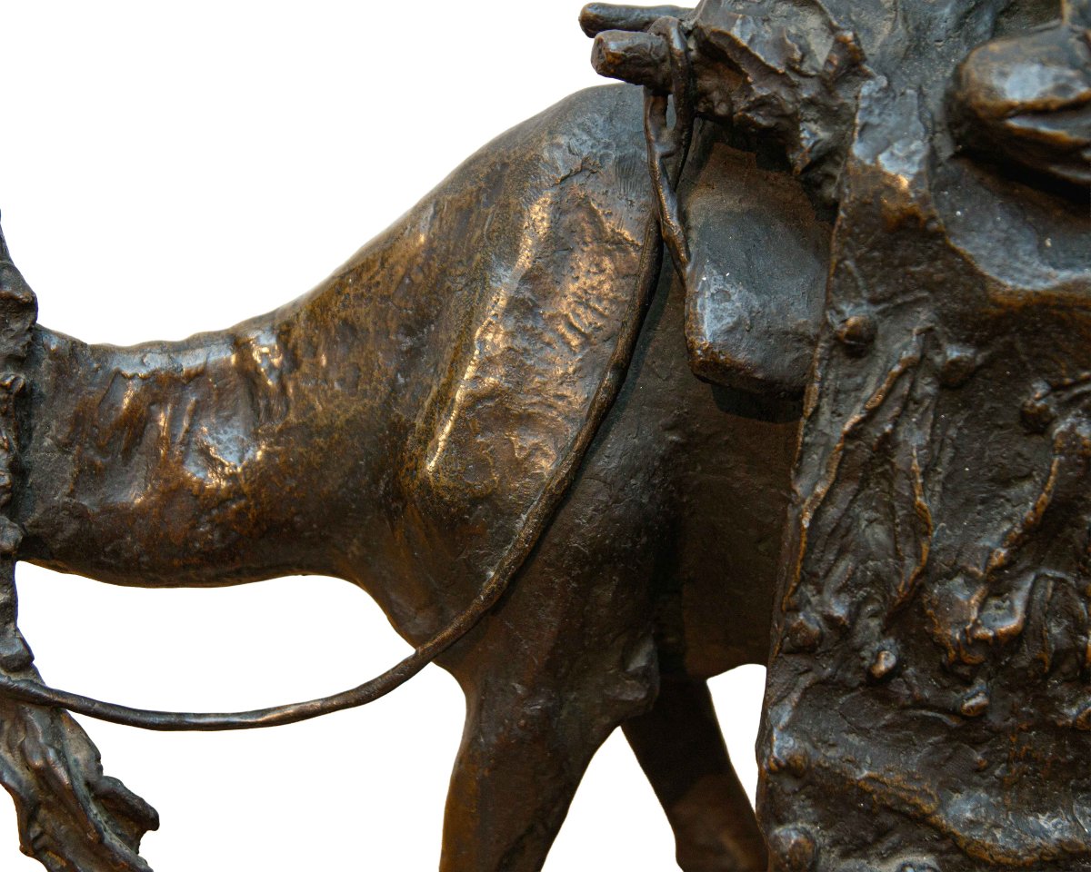 Ernesto Bazzaro (Milan, 1859 - 1937), Caravana-photo-3