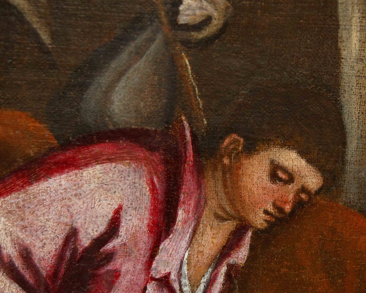 Workshop Of Leandro Del Ponte, Known As Leandro Bassano (1557–1622)  Adoratio Of The Shepherds-photo-6