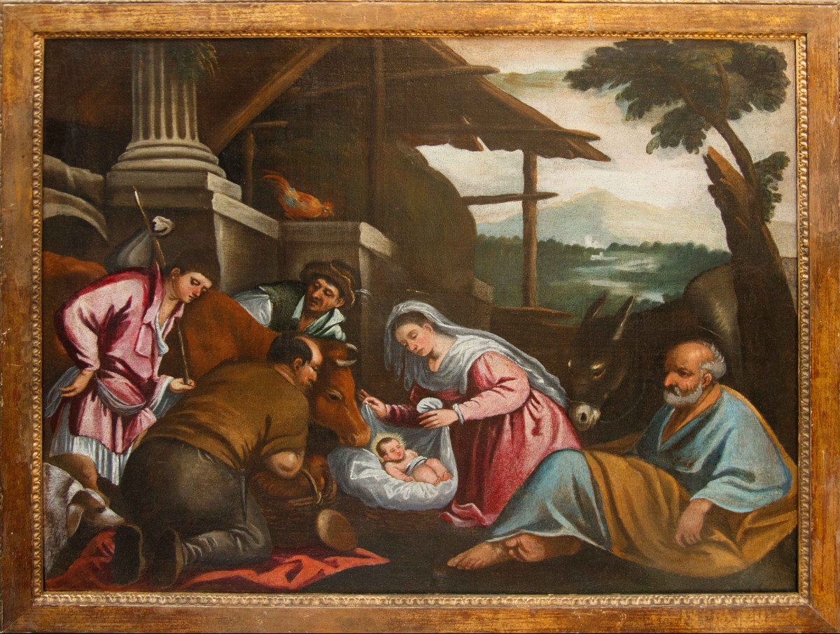 Workshop Of Leandro Del Ponte, Known As Leandro Bassano (1557–1622)  Adoratio Of The Shepherds