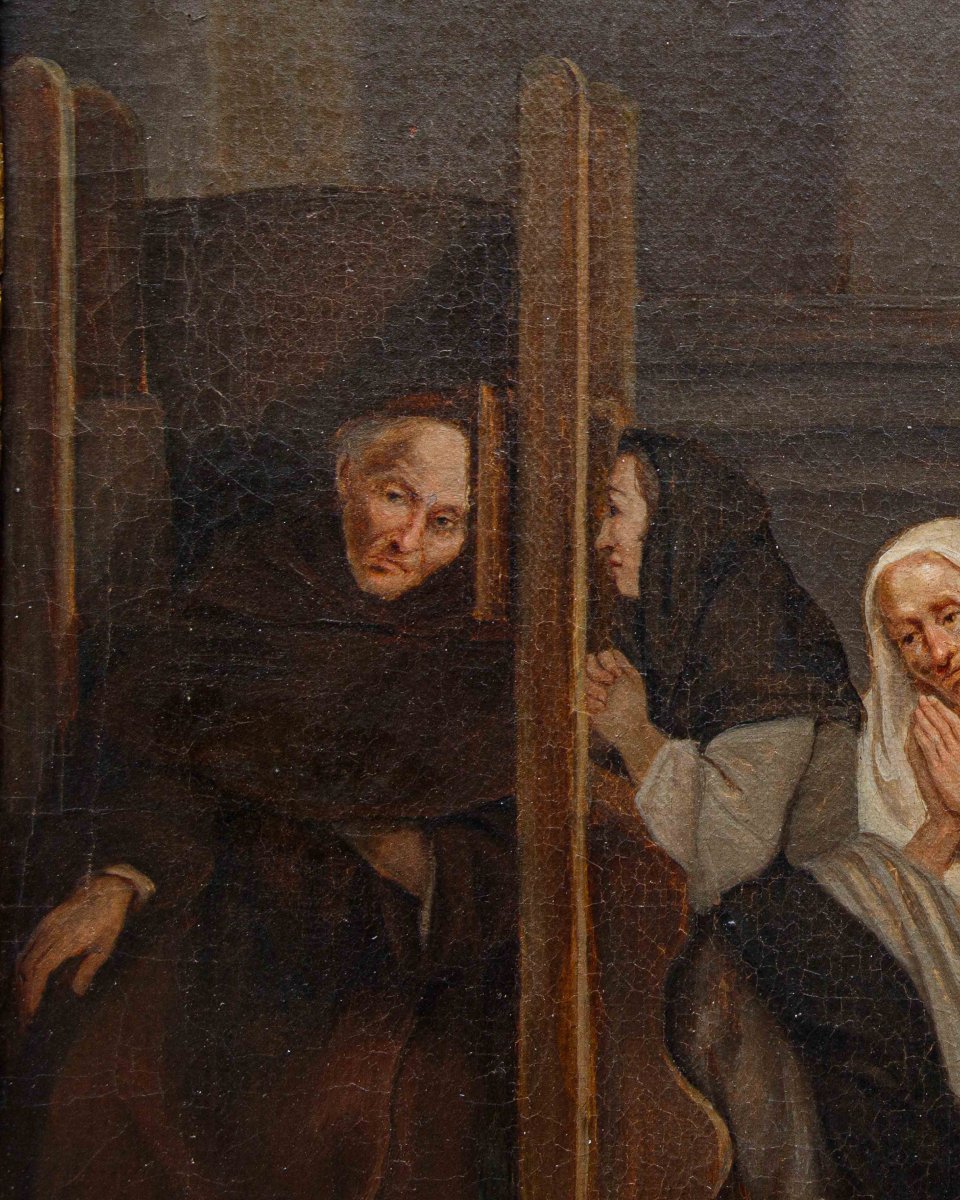 Pietro Longhi (Venise, 1701 - 1785,  La confession-photo-4