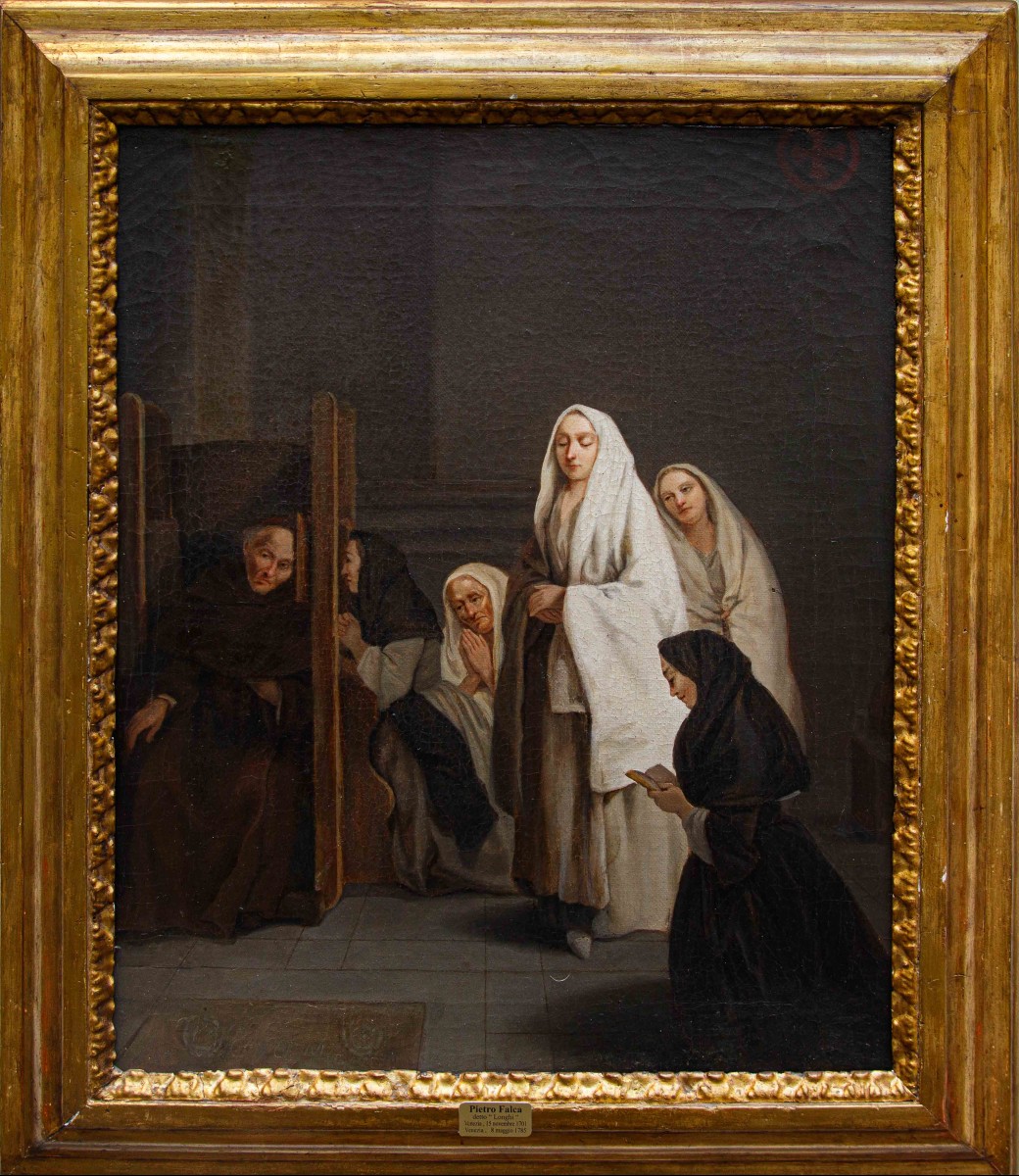 Pietro Longhi (Venise, 1701 - 1785,  La confession