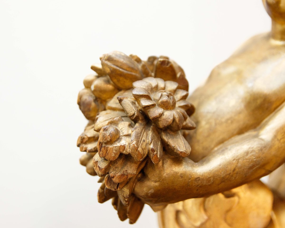 XIXe siècle, Couple de cariatides avec putti-photo-5