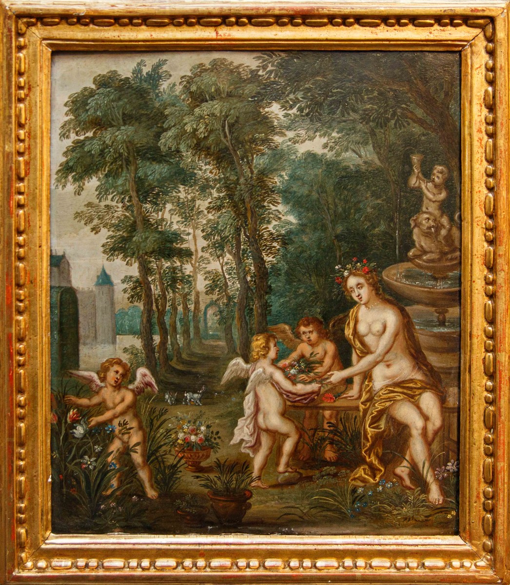 Atelier de Jan Brueghel le Jeune e  Atelier de Hendrick van Balen, Flora e putti