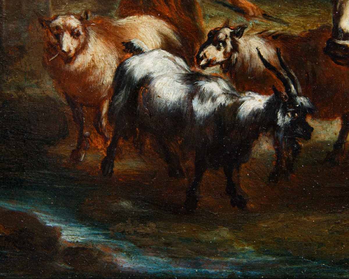 Christian Reder (leipzig, 1656 – Rome, 1726) Workshop Of, Pair Of Rural Scenes-photo-4