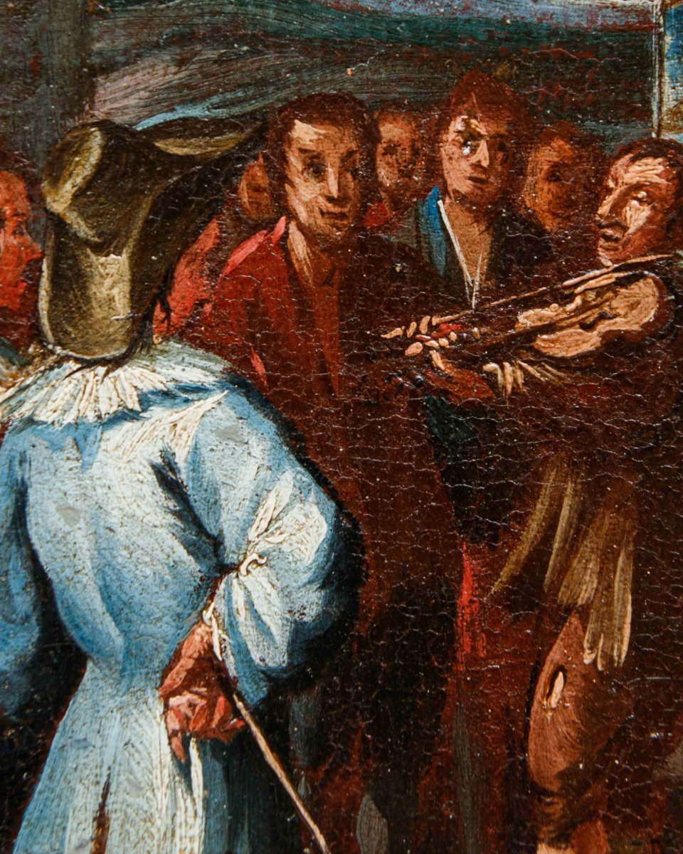 XVIIIe siècle, École piémontaise, La Comédie de l’Art sur scène - Le Cantatrice-photo-5