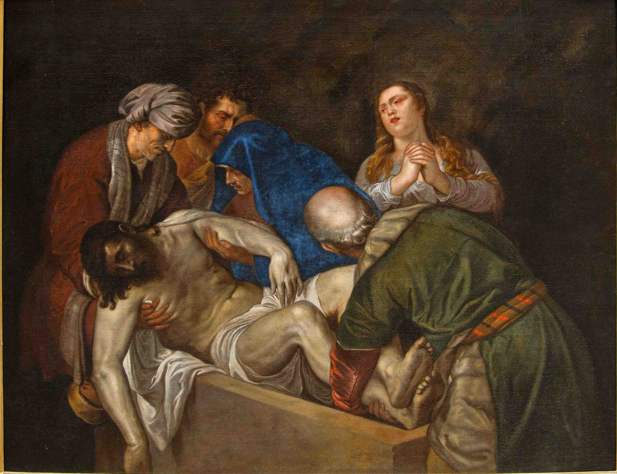 Workshop Of Titian Vecelio (pieve Di Cadore, 1488 – Venice, 1576), Deposition-photo-3