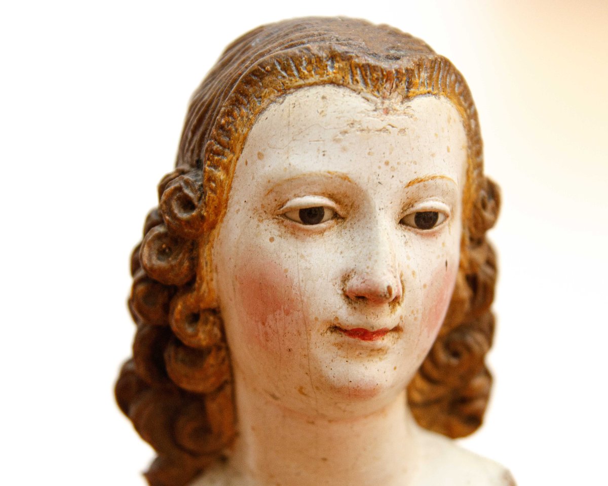 Manufacture napolitaine, 18ème siècle, Deux têtes de figures de la Crèche -photo-3